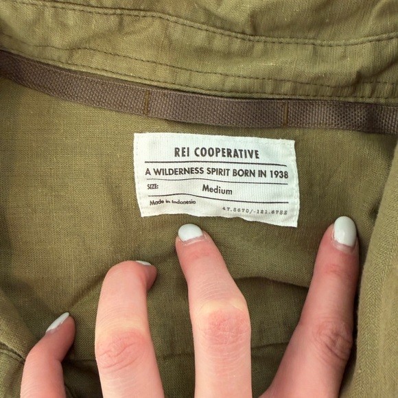 REI Button Down Size Medium - Picture 2 of 2